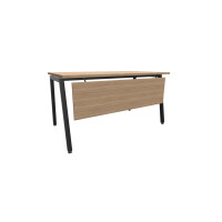 Bureau 140 x 80 cm chêne - pietement noir - NOVA A